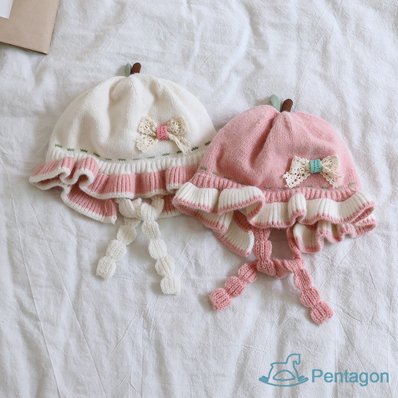 Mũ Dệt Kim Mềm Mại Thân Thiện Với Làn Da Chắn Gió Giữ Ấm Cho Bé Trai Và Bé Gái