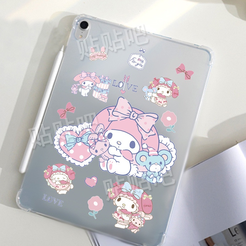 1 Bộ!!!! set 1 Món Phụ Kiện Nhãn Dán Hoạt Hình melody Cỡ a4 Chống Nước Trang Trí Thân Xe Hơi / laptop / Mũ Bảo Hiểm / Xe Máy