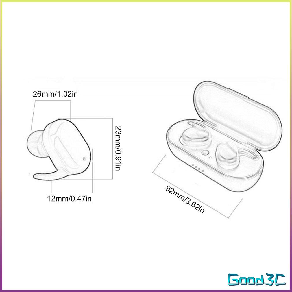 Y30 2200mAh Charging Box Sports Waterproof Wireless Headsets HiFi Stereo