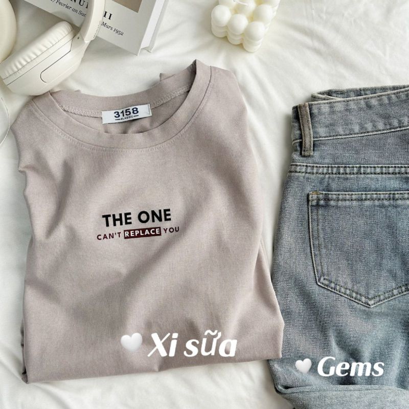 Áo Thun 3158 Nam Nữ Unisex 1990live Phong Cách Basic Hàn Quốc Chất vải Cotton cao cấp Thoáng Mát inTHE ONE