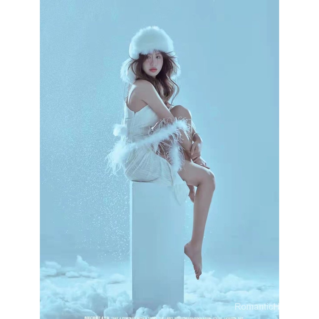 Mới Trang Phục Hóa Trang Cô Gái Băng Giá Màu Trắng Dùng Làm Đạo Cụ Chụp Ảnh