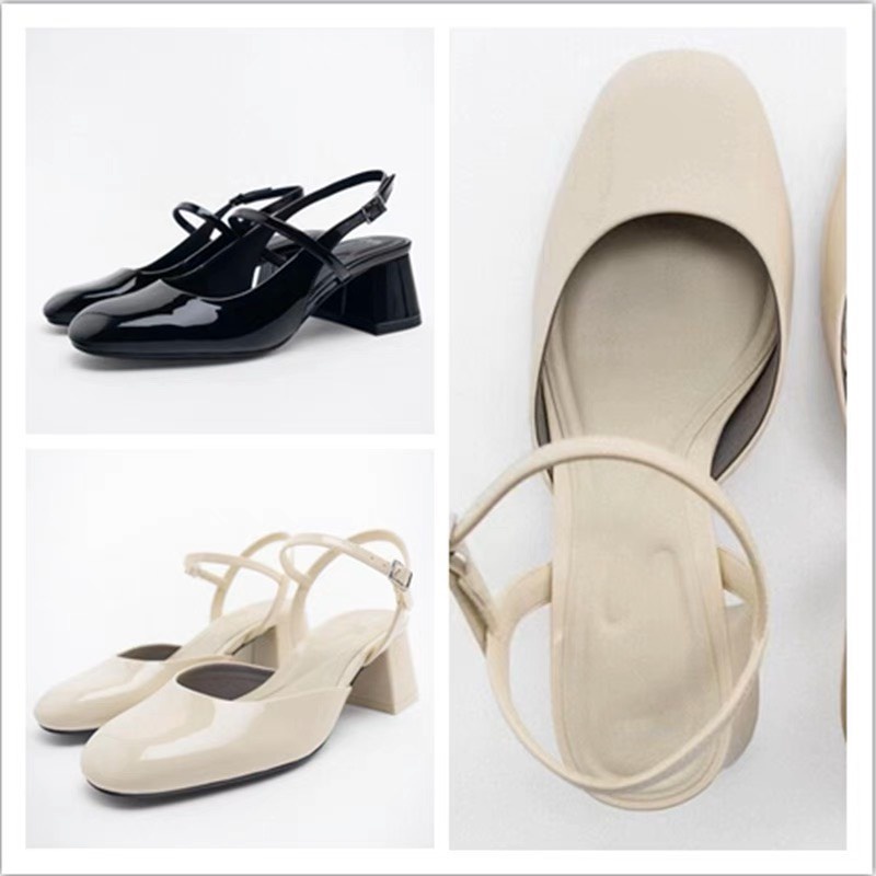 Giày Gót Vuông 2 Màu Z.a.r.a