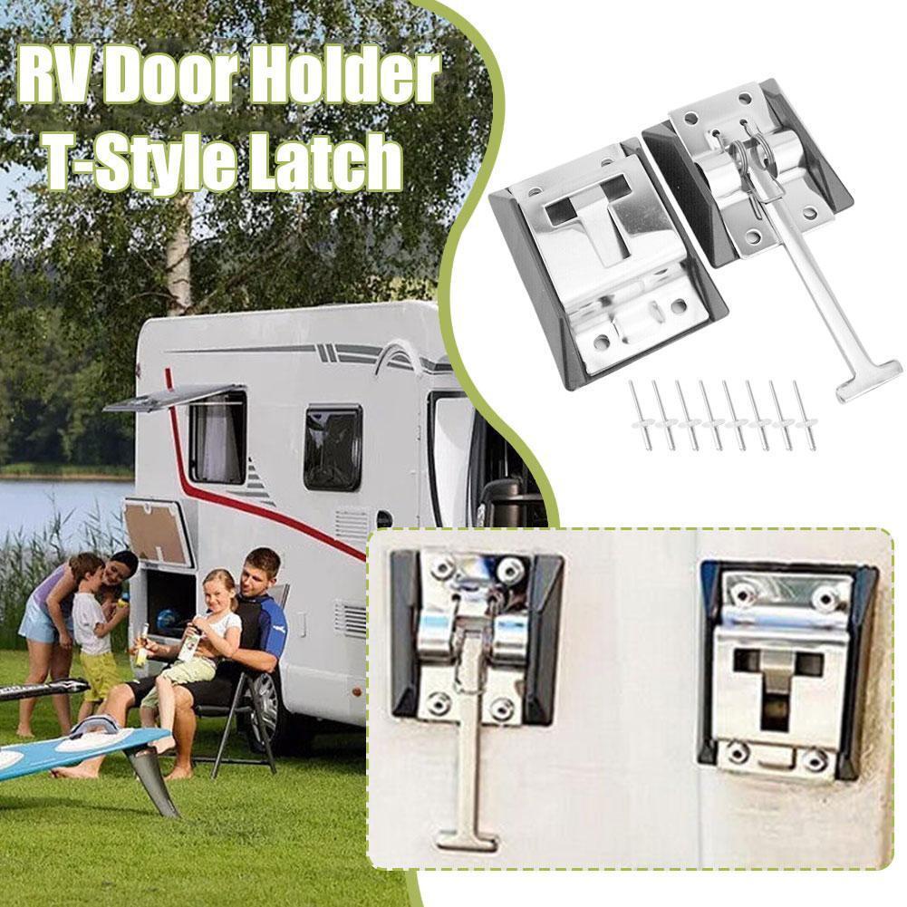 Rv Giá Đỡ Cửa Đinh Tán Bằng Thép Không Gỉ Có Đinh Tán Cho motorhome h3u7