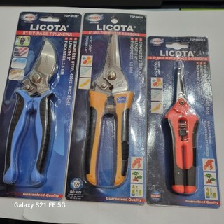 Kéo cắt cành cây licota mỏ cong 8 inch tgp-00387 , mỏ thẳng 8 inch tgp-00248 hoặc 6 inch tgp-00248-6