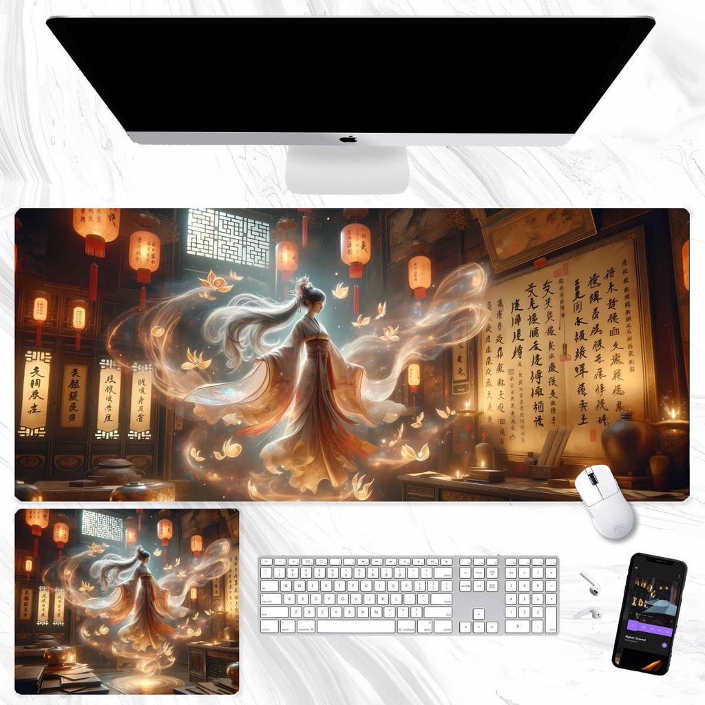 Tấm Lót Chuột Và Bàn Phím Máy Tính In Hình Hoạt Hình anime Trung Quốc Cỡ Lớn Dành Cho Văn Phòng / Ký Túc Xá