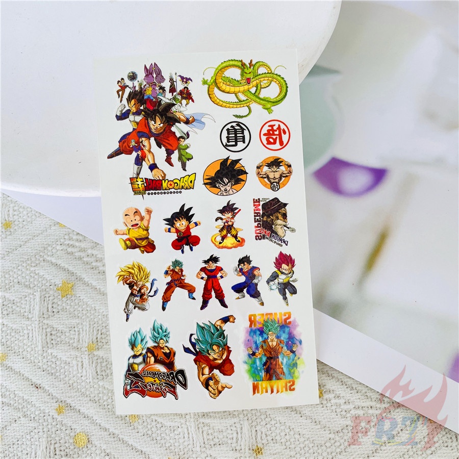 ✿ Hình Xăm Dán Tạm Thời mini Hình dragon ball series 02 ✿ 1 Tấm Hình Xăm Dán Chống Nước Hình Xăm Gợi Cảm