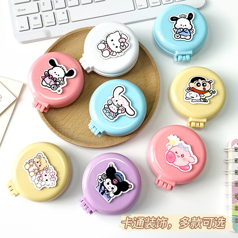 SANRIO KUROMI MELODY Lược Cầm Tay Gấp Di động Viên Nén Khí Nhỏ Lược Hoạt Hình Dễ Thương Lược Massage Nữ Mini Đệm Hơi Cho Trẻ Em -top3C01