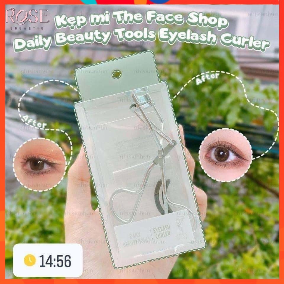 Kẹp Bấm Mi The Face Shop ⚡⚡ Hàn Quốc Eyelash Curler TFS siêu cong màu Bạc  siêu dễ dùng