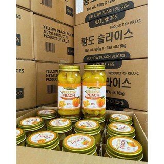 Đào Ngâm Hàn Quốc Hũ 680g