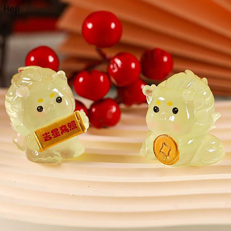 Dji Tượng Rồng Phản Quang mini Bằng Nhựa resin Trang Trí Tiểu Cảnh