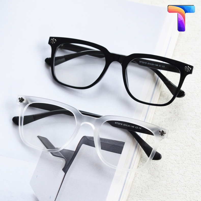 Mắt kính vuông Chrome Hearts nam nữ 72318