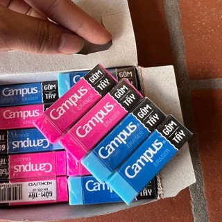 Tẩy campus màu sắc - hồng/ xanh dương