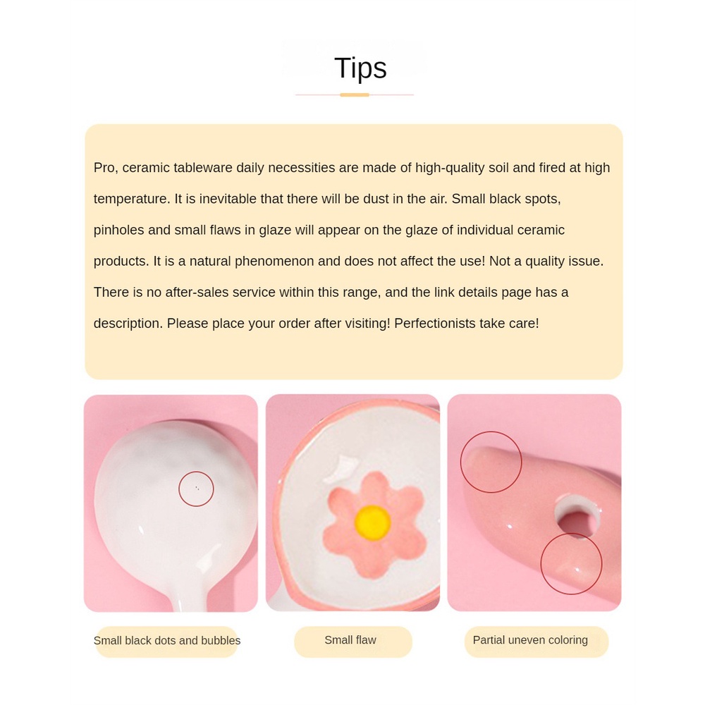 Muỗng Múc Canh Cán Dài Bằng Sứ Họa Tiết Hoạt Hình Phong Cách Nhật Bản