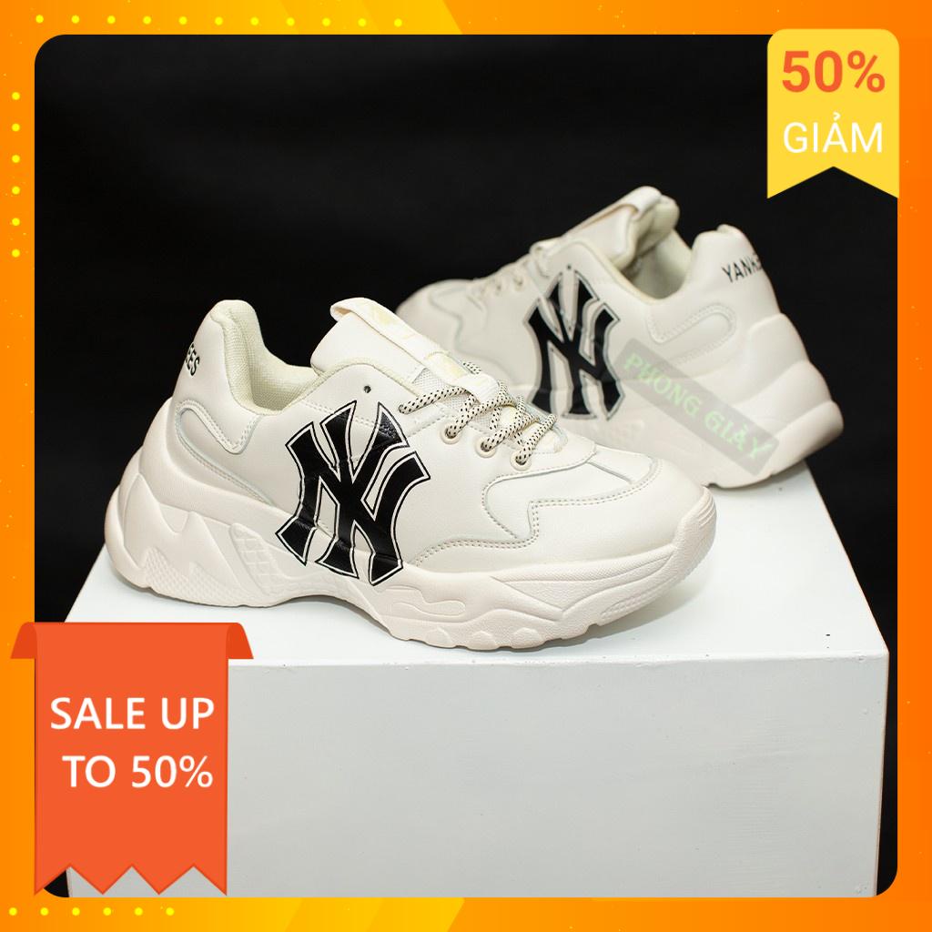 ✅[ Full Box + Bill 🌺 Giày thế thao nam nữ logo in 3D NY đen mới nhất 2023 sẵn hàng full bill box
