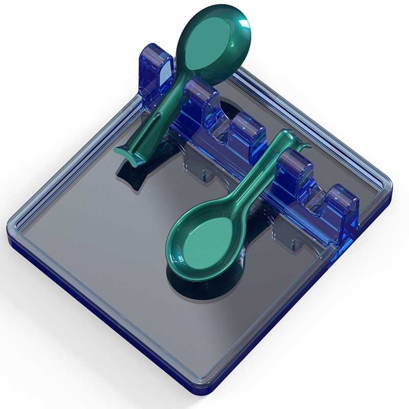 Spoon Fork Rest Holder Resin Mold Spatula Lid Rack Utensil Tray Silicone Molds