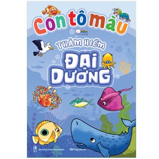 Sách con tô màu thám hiểm đại dương