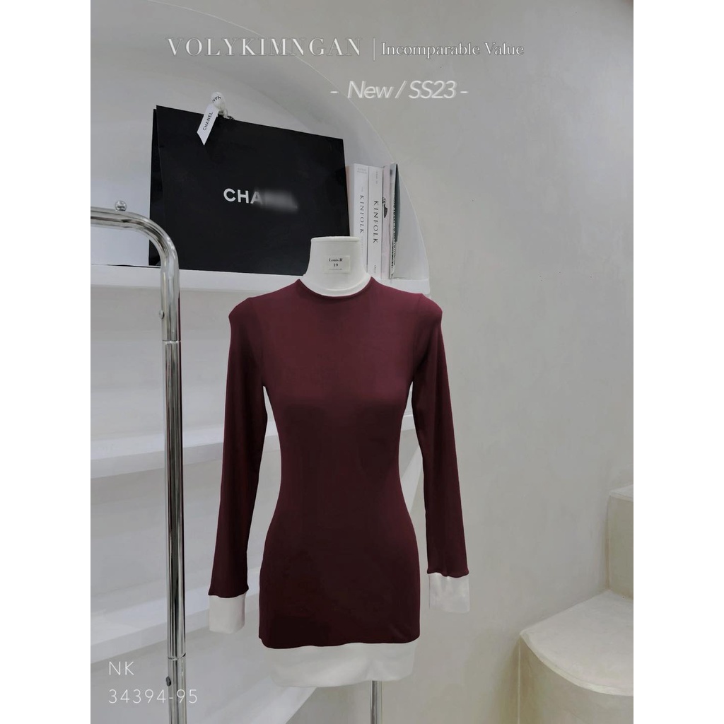 Đầm body td viền đỏ