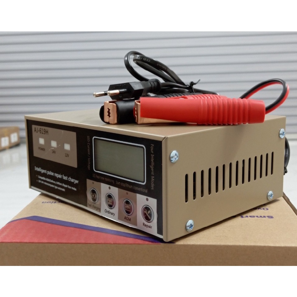 Máy Sạc Ắc Quy Và Phục Hồi Bình Ắc Quy 12V 24V 400AH AJ-619H -Giá khuyến mãi - AJ-619H - Thông minh tự động.