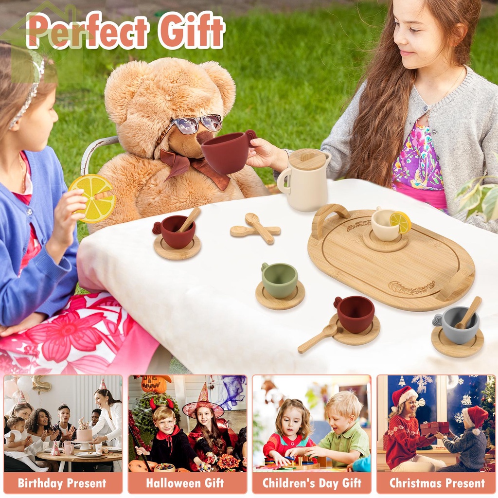 Bộ 14 Món Đồ Chơi Mô Phỏng Ấm Trà Chiều Cho Trẻ Em shopabc6962