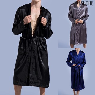 Áo Choàng Tắm Màu Trơn Mềm Mại Dành Cho Nam