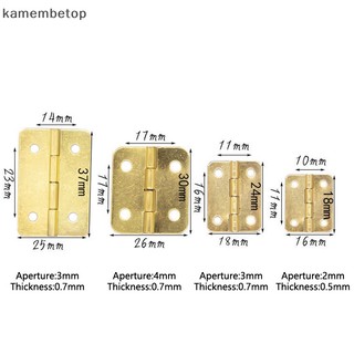 Beto Set 10 hinges hinges mini Bằng Kim Loại Phong Cách retro Kèm Đinh Vít Gắn Nội Thất