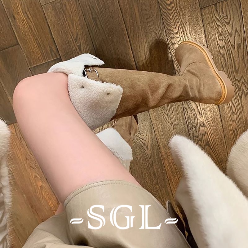 SHIGELAN giày boot nữ, Bốt nữ cao cổ kiểu dáng Martin hot trend Màu sắc đa dạng Phóng khoáng Đế linh hoạt Siêu nhẹ FSX23C081A 50Z231211