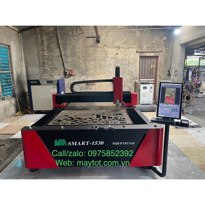 Máy cắt CNC Fiber Laser 1530 MTA công suất 1500W