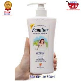 Sữa tắm trắng da Familiar Tinh chất sữa dê chai 500ml