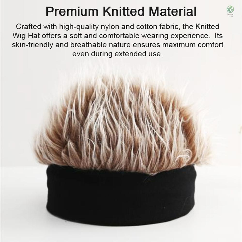 Mũ Dệt Kim Đội Tóc Giả Vui Nhộn Thoải Mái Thoáng Khí Phù Hợp Cho Cả Bốn Mùa Dành Cho Nam Và Nữ