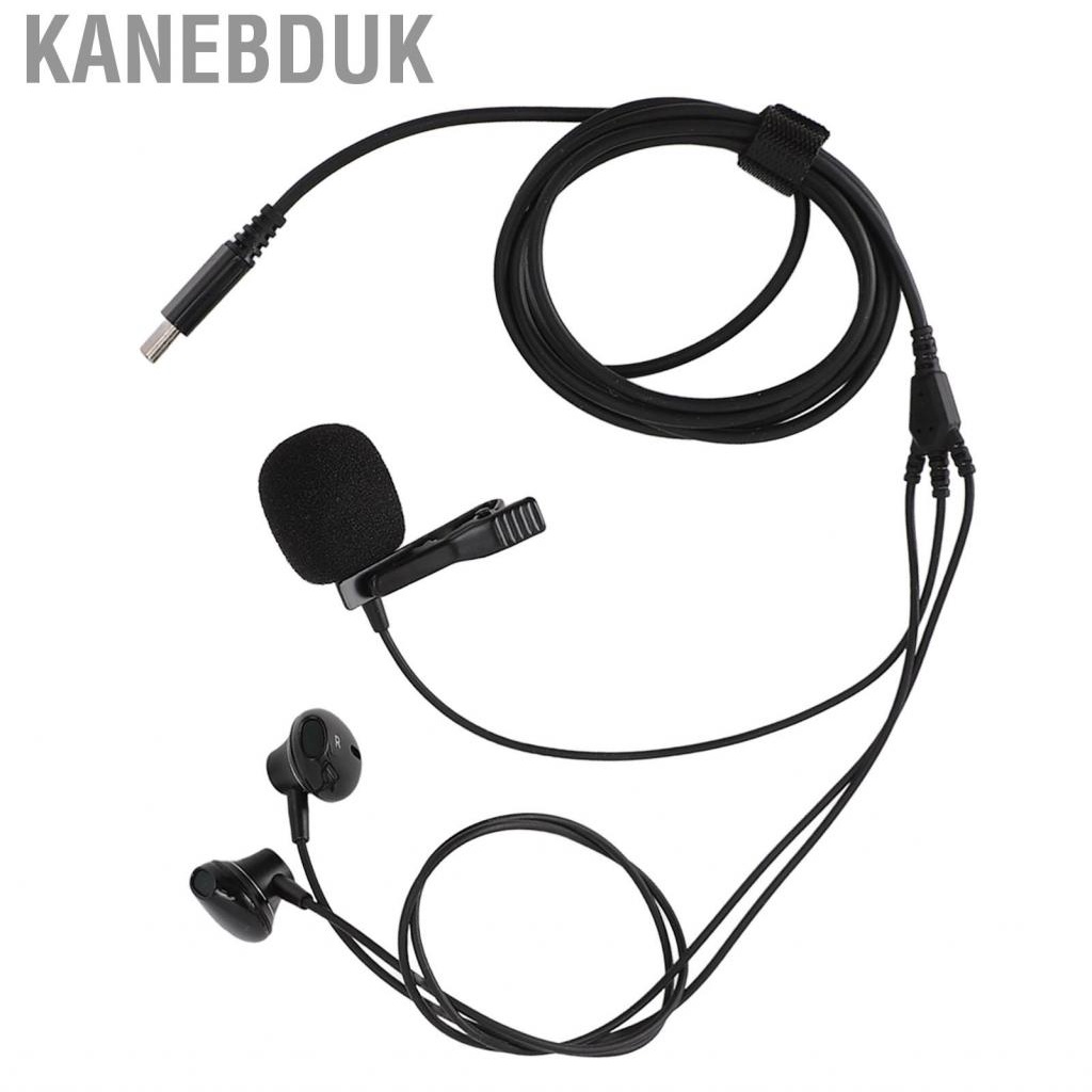 Kanebduk USB C Earphones Wired Ear Buds Type Headphone With Microphone For Singing NEW