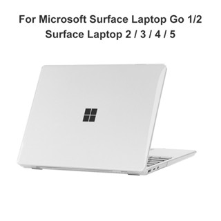 Ốp Lưng Laptop Cho Microsoft Surface Laptop Go 3 Ốp Lưng 12.4 inch Funda Cho Surface Laptop 2 3 4 5 13.5 inch PC Matte Crystal Cover