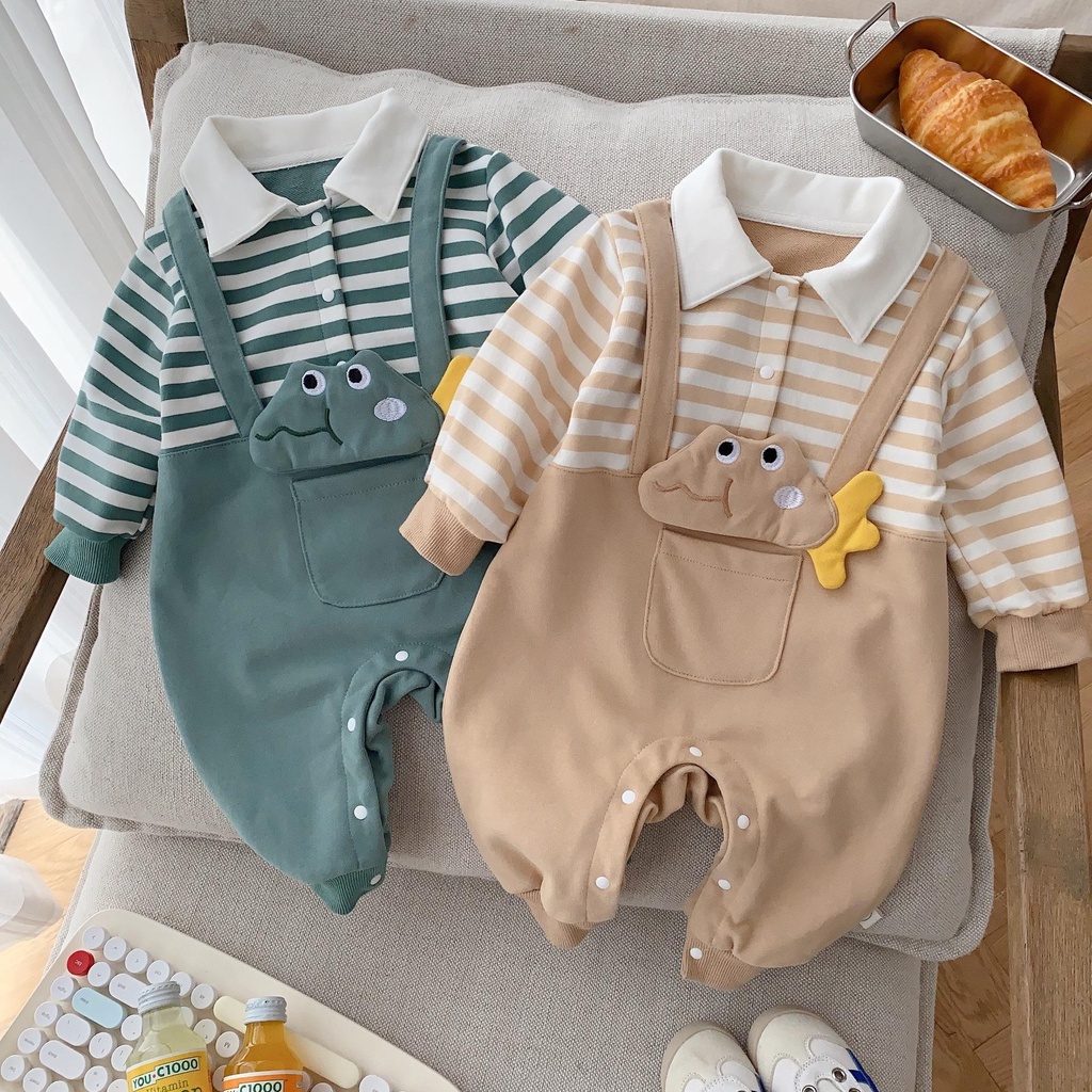 Bộ body dài tay bodysuit áo liền quần bộ đồ liền thân Babyshop88 cho bé trai bé gái M15.12.23-4