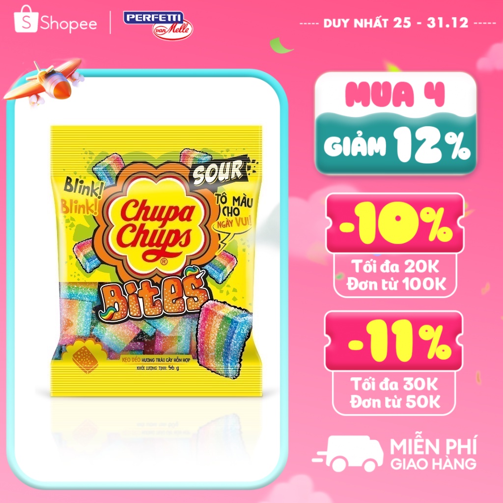 Kẹo dẻo Chupa Chups (Gói 56g)