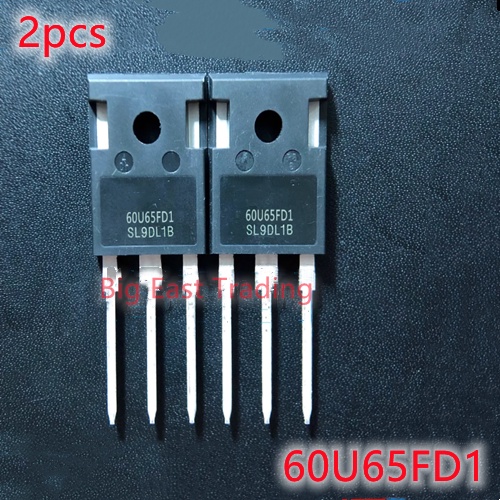 Set 2 Linh Kiện Bán Dẫn 60u65fd1 to-247 60a 650v Chất Lượng