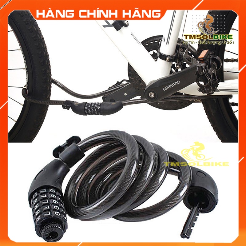 Khoá Dây 5 Số Cao Cấp Cho Xe Đạp, Xe Máy, Cỗng Nhà