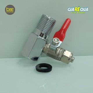 Bộ khẩu khóa chia nước đầu vào kim loại, dây 10, Lắp được cho tất cả máy lọc nước RO, loại tốt