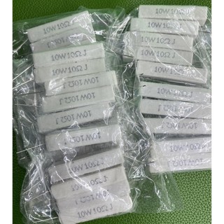 Combo 5 trở sứ 10w 10r chân đồng, điện trở công suất, linh kiện điện tử tahika