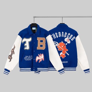  Áo Khoác Bomber Varsity Jacket The Bad God Blue Angels 