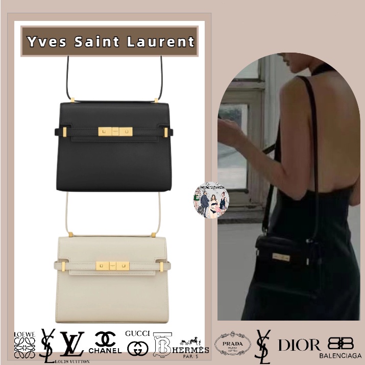 Ysl / Saint Laurent / Túi Xách Hộp Saint Laurent Chất Liệu Da Bò Cao Cấp Thời Trang