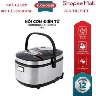 Nồi cơm điện tử 1.8l sunhouse mama shd8903