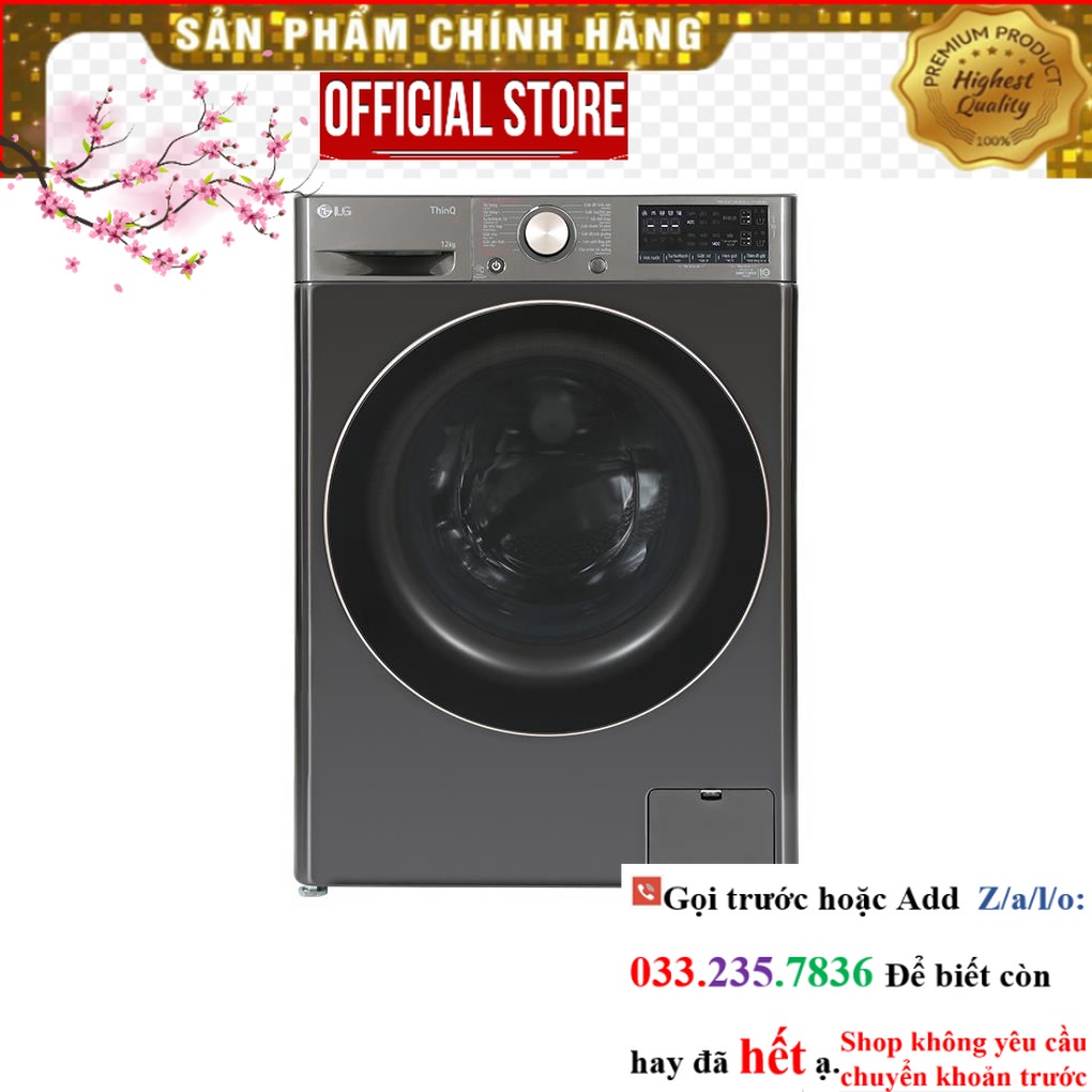SALE> Máy giặt LG AI DD Inverter 12 kg FV1412S3B | <
