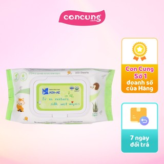 Khăn ướt chiết xuất tự nhiên Aga-ae (100 tờ)