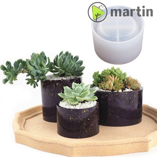 Khuôn silicone đúc xi măng martin1 hình trụ làm chậu hoa chuyên dụng