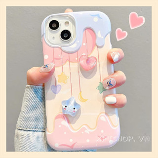 Ốp Điện Thoại Dẻo Họa Tiết Ngôi Sao / Trái Tim / Cây Kem Cho iPhone 15 Pro Max 15 Pro 15 14 13 12 11 Pro Max XR IX