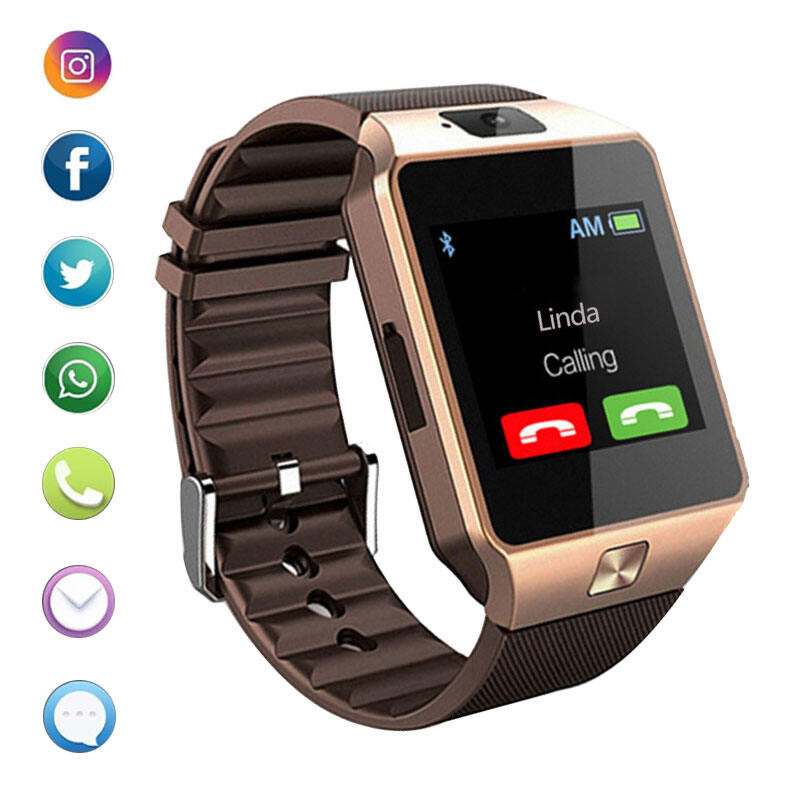 Đồng hồ thông minh 2025 DZ09 có Camera Đồng hồ thông minh Bluetooth SIM Khe cắm thẻ TF Thể dục Theo 