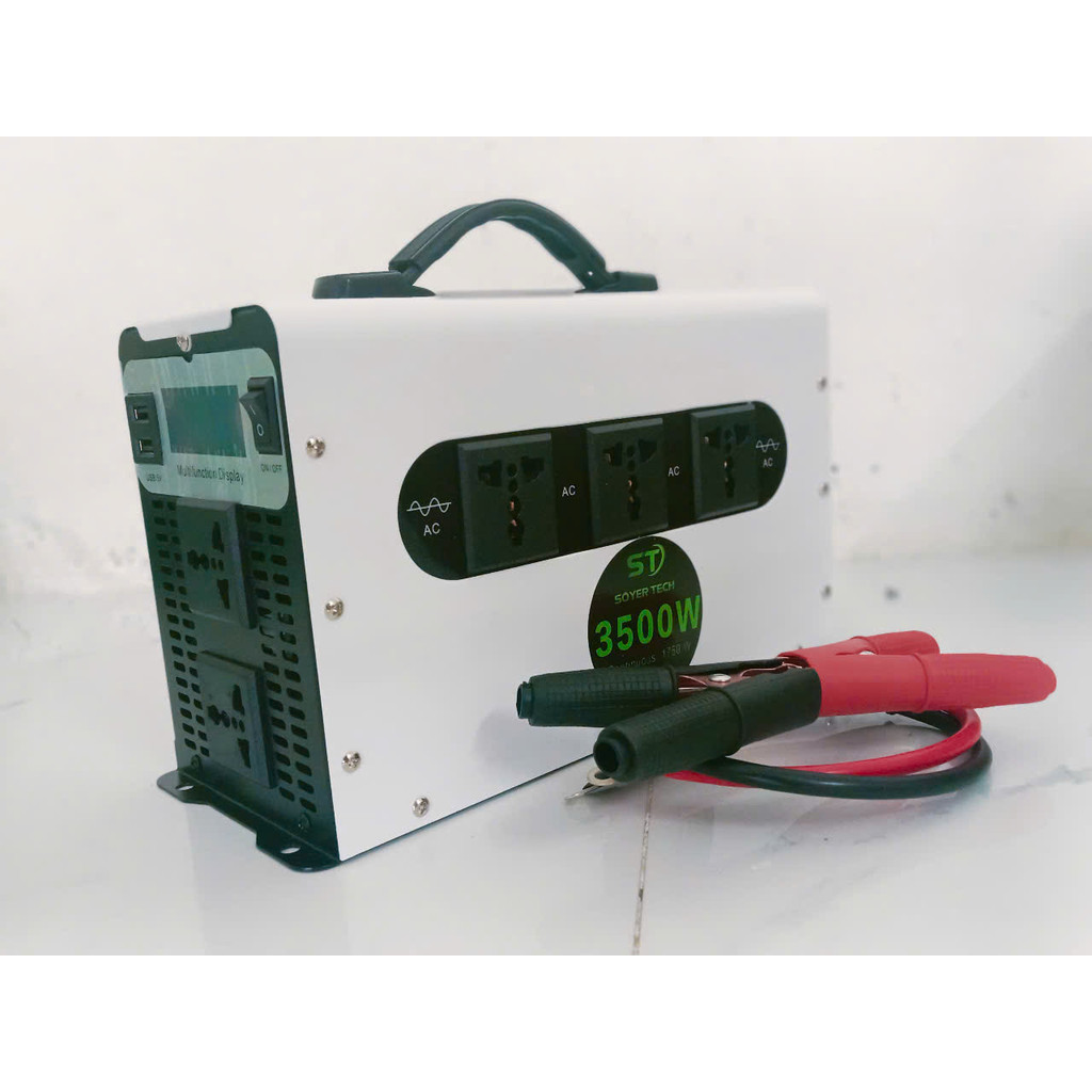 Bộ chuyển đổi điện 24V-3500W Sine chuẩn Bộ Đổi Nguồn 24V sang 220V Sin Chuẩn 24V/3500w -SOYER TECH S