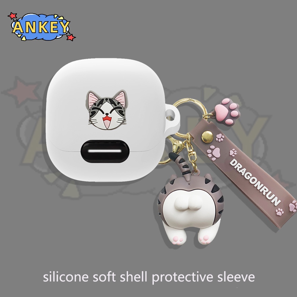 Case For Anker Soundcore Liberty 4 NC Earphone Silicone Case Cute Duck Earbuds Waterproof Shockproof Soft Protective Headphone Cover Headset Skin with Hook