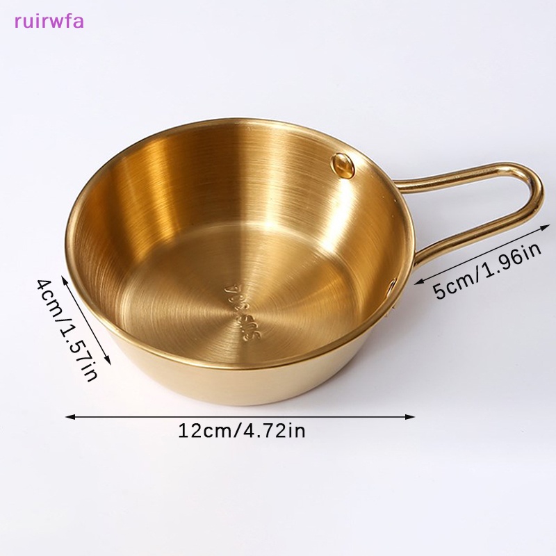 Ruirwfa Bát Tròn Bằng Thép Không Gỉ Có Tay Cầm Đựng Nước Sốt / Thức Ăn Cho Nhà Bếp Mới