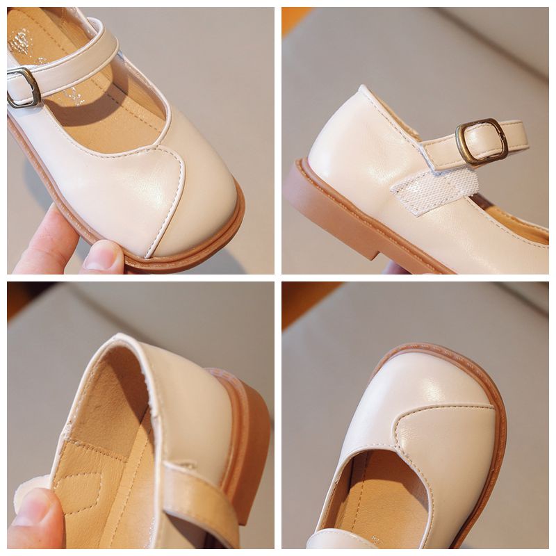Giày Da Công Chúa Phong Cách Anh Quốc Cho Bé Gái