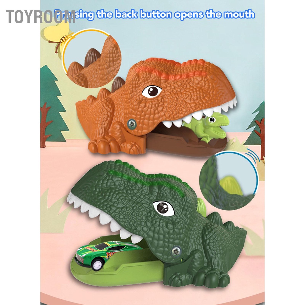 Có thể bán buôn Trẻ Em Khủng Long Xe Playset Dẫn Động Quán Tính Một Nút Khởi Phóng Đồ Chơi Cho Bé Trai Gái ToyRoom Hàng giao ngay